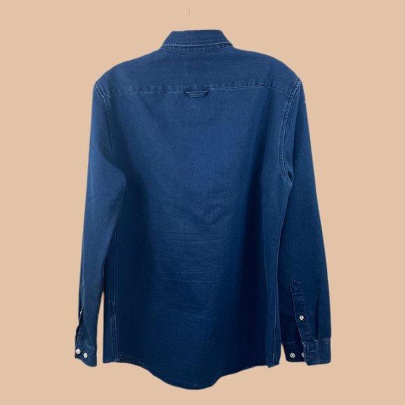 H&M - Dark Denim/Jean - Button Up - Picture 2 of 6